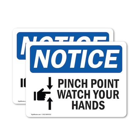 Signmission Safety Culture Sign, 18 in Width, Vinyl Decal, Rectangle OS-2PACK-NS-D-1218-L-17300
